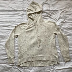 Lou and Grey Loft Cream Hooded Sweater - Medium